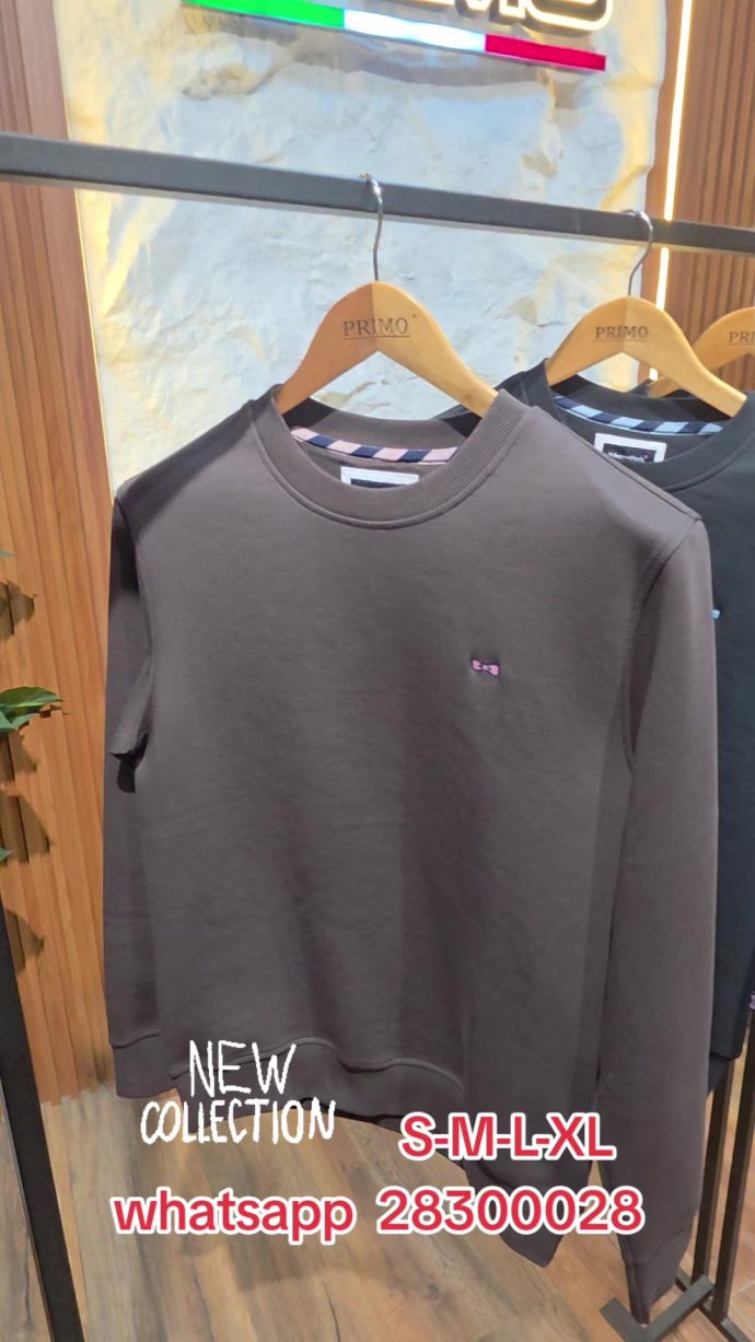 Sweat gris souris — Logo brodé